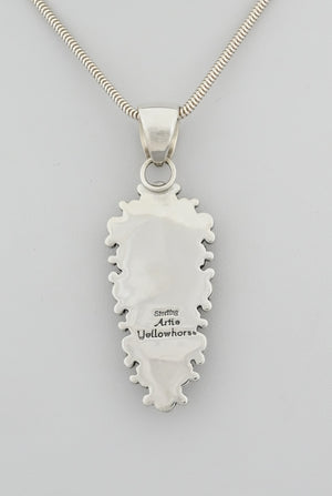 Pendant with Agua Nueva Agate by Artie Yellowhorse