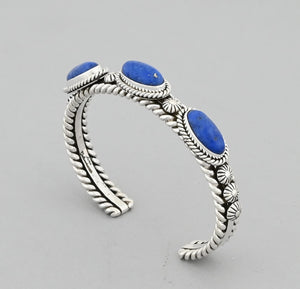 Bracelet with Denim Lapis by Artie Yellowhorse