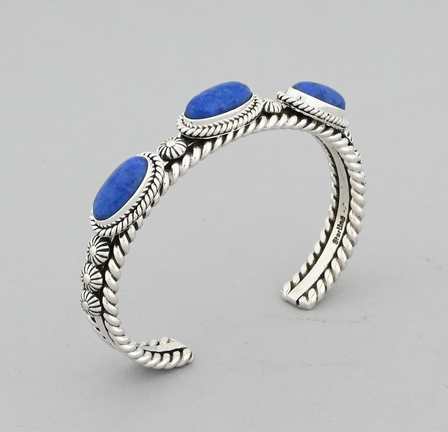 Bracelet with Denim Lapis by Artie Yellowhorse