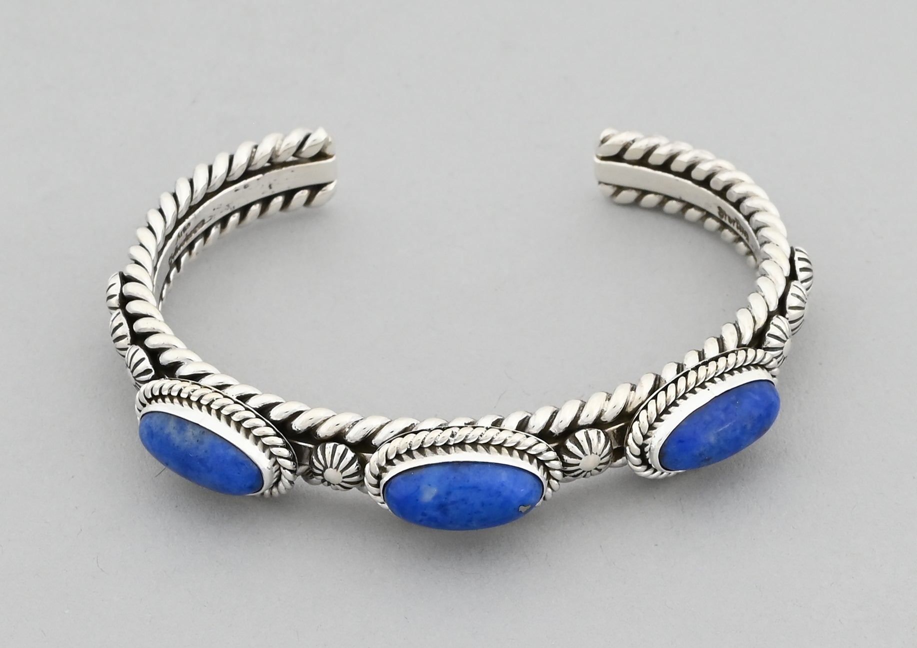 Bracelet with Denim Lapis by Artie Yellowhorse