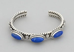 Bracelet with Denim Lapis by Artie Yellowhorse