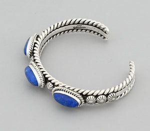 Bracelet with Denim Lapis by Artie Yellowhorse