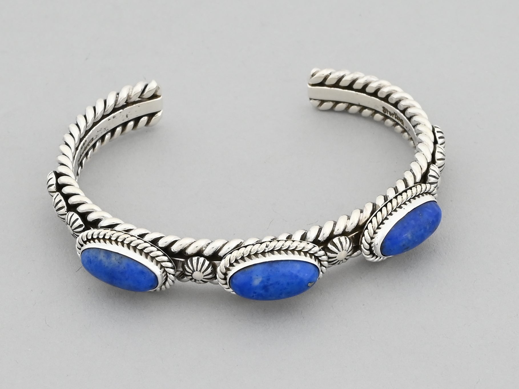 Bracelet with Denim Lapis by Artie Yellowhorse
