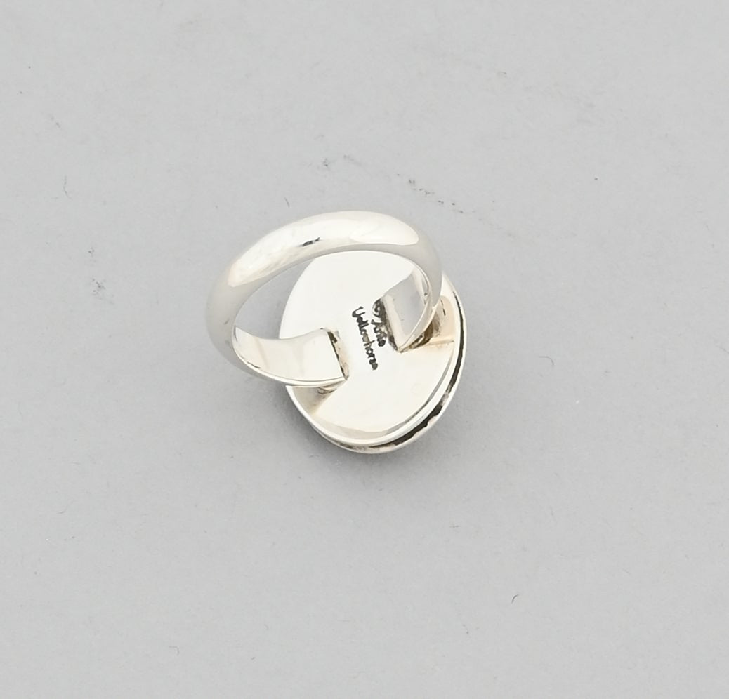 Oval Dome Ring by Artie Yellowhorse; Size 6