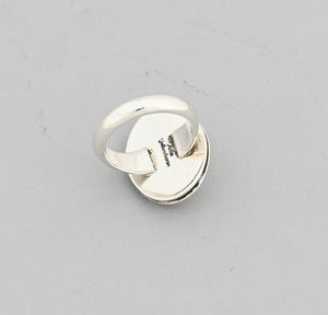 Oval Dome Ring by Artie Yellowhorse; Size 6