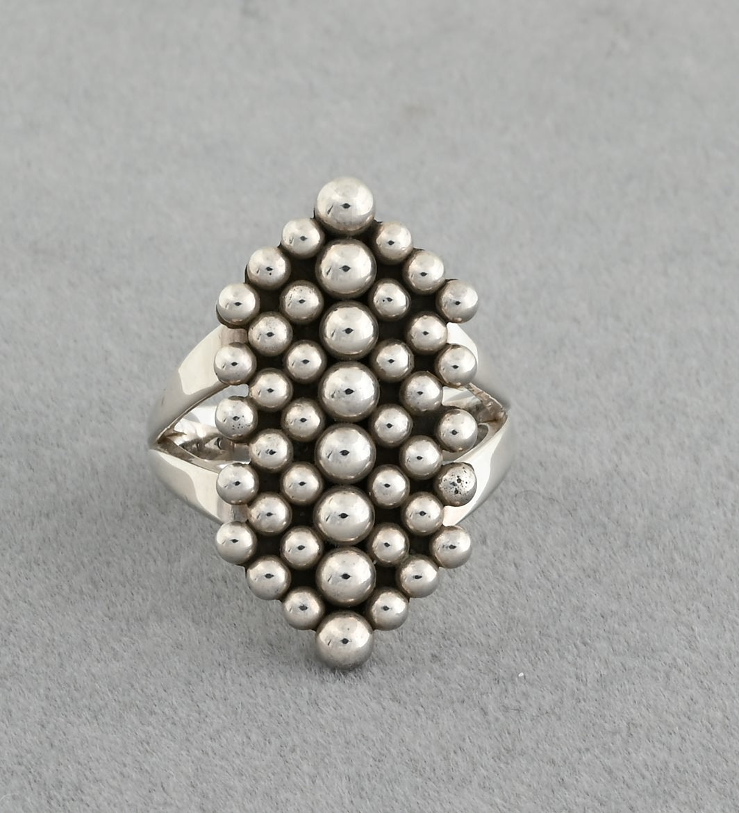 Diamond-Shaped Multi-Dot Ring by Artie Yellowhorse