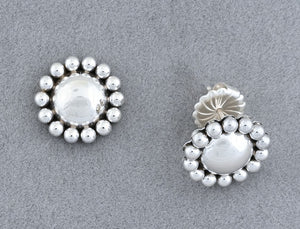Earrings with Small Dome (Posts) by Artie Yellowhorse