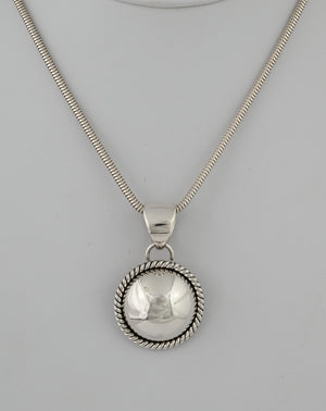 Pendant with Sterling Silver Dome by Artie Yellowhorse