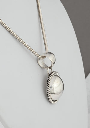 Pendant with Sterling Silver Dome by Artie Yellowhorse