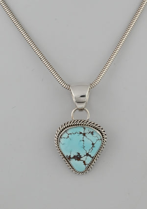 Pendant with Golden Hills Turquoise by Artie Yellowhorse