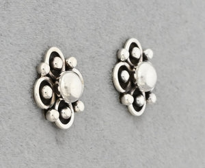Earrings, Small Flowers on Posts by Artie Yellowhorse