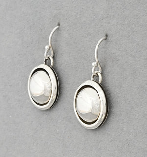 Earrings with Shadowbox Domes by Artie Yellowhorse