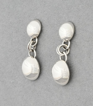 Earrings, Double Domes on Posts by Artie Yellowhorse