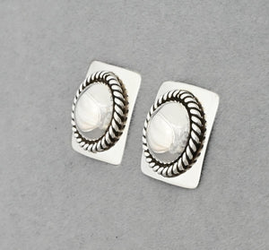 Earrings on posts by Artie Yellowhorse