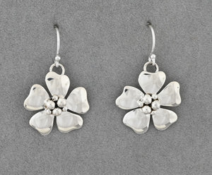 Earrings with Open Petal Flowers by Artie Yellowhorse