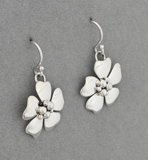 Earrings with Open Petal Flowers by Artie Yellowhorse