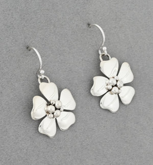 Earrings with Open Petal Flowers by Artie Yellowhorse
