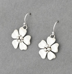 Earrings with Open Petal Flowers by Artie Yellowhorse
