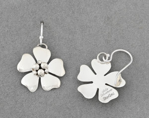 Earrings with Open Petal Flowers by Artie Yellowhorse
