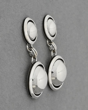 Earrings with Double Shadowbox Domes by Artie Yellowhorse