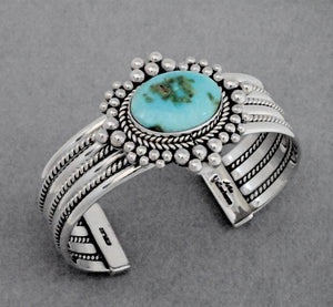 Bracelet with Sonoran Gold Turquoise by Artie Yellowhorse