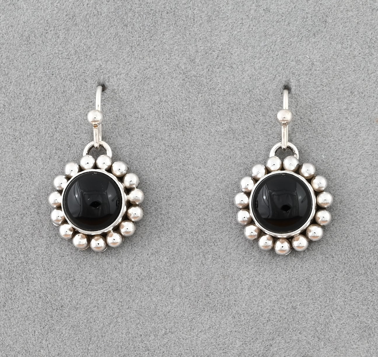 Earrings with Black Onyx on Wires by Artie Yellowhorse