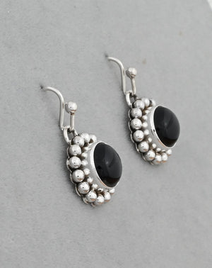 Earrings with Black Onyx on Wires by Artie Yellowhorse