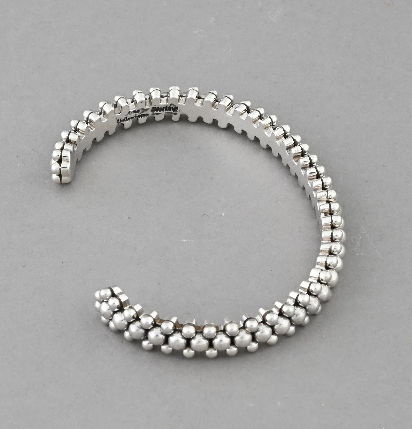 Bracelet with Three Dot Rows by Artie Yellowhorse