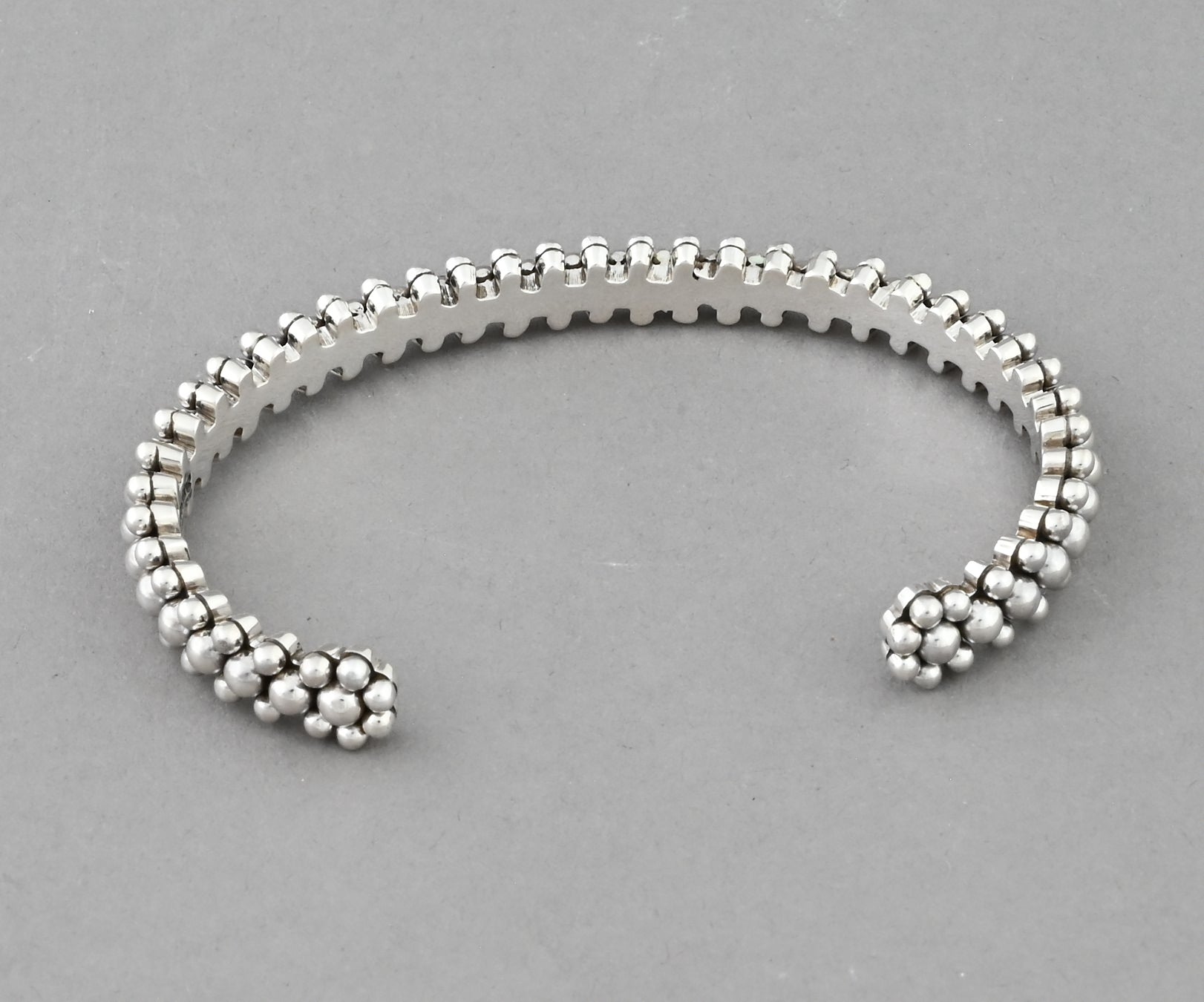 Bracelet with Three Dot Rows by Artie Yellowhorse