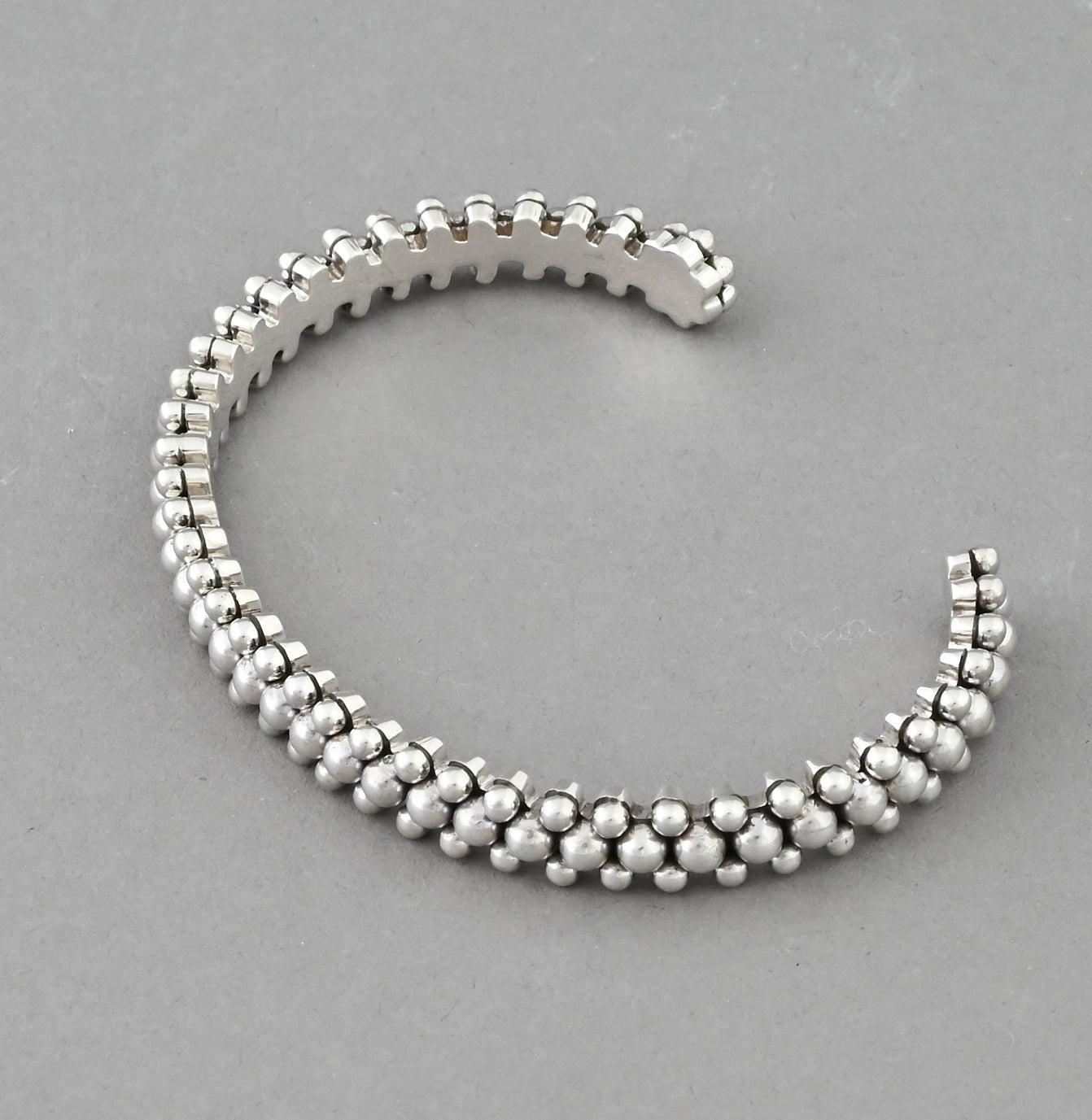 Bracelet with Three Dot Rows by Artie Yellowhorse