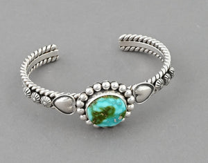 Bracelet with Sonoran Gold Turquoise by Artie Yellowhorse