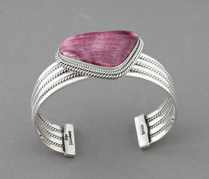 Bracelet with Purple Spiny Oyster by Artie Yellowhorse