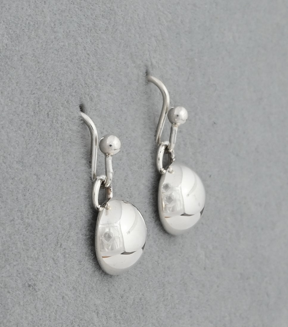 Earrings with Plain Domes by Artie Yellowhorse