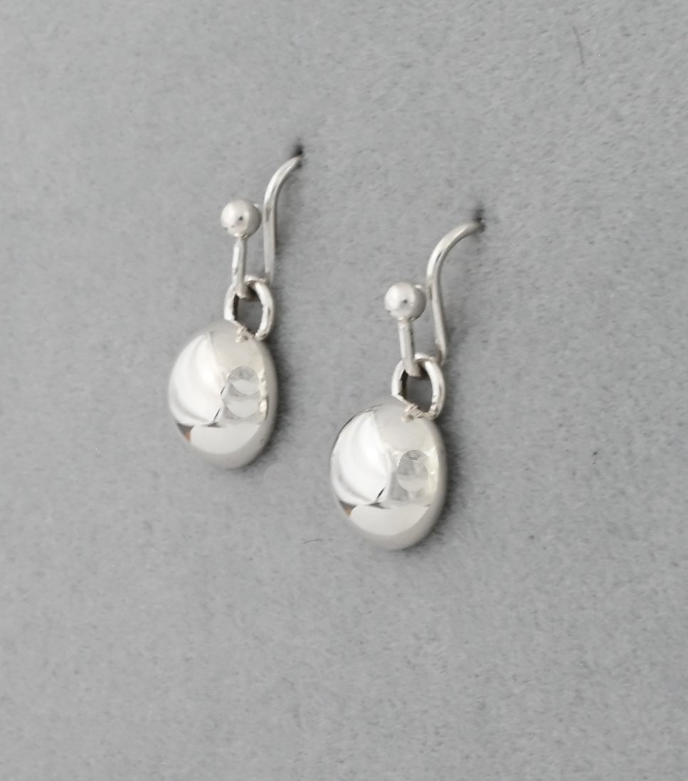 Earrings with Plain Domes by Artie Yellowhorse