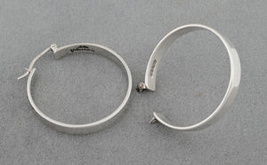 Earrings with Flatwire Hoops by Artie Yellowhorse