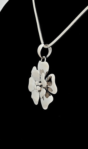Pendant with Double Flowers by Artie Yellowhorse