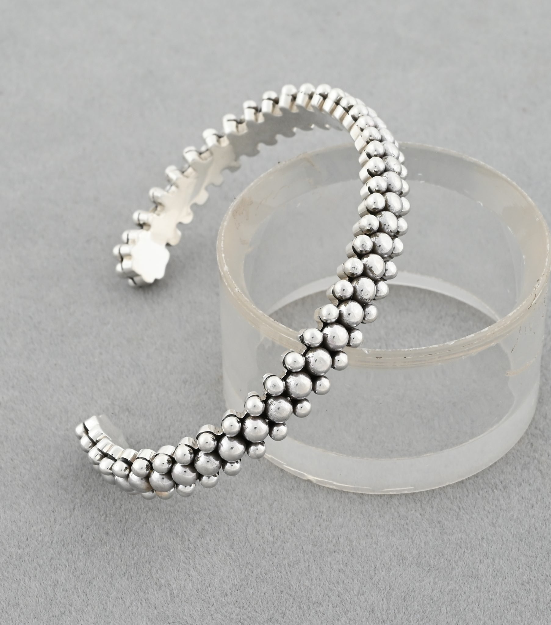 Bracelet with 3 Row of Dots by Artie Yellowhorse