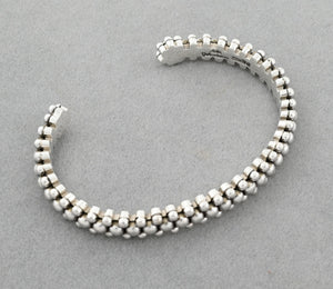 Bracelet with 3 Row of Dots by Artie Yellowhorse