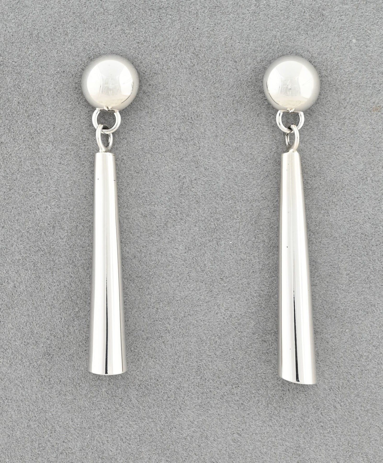 Earrings with Cylinder Drops by Artie Yellowhorse
