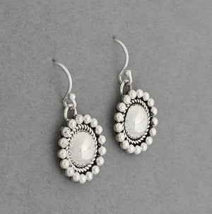 Earrings with Domes and Dots by Artie Yellowhorse