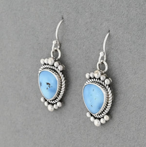 Earrings with Golden Hills Turquoise by Artie Yellowhorse