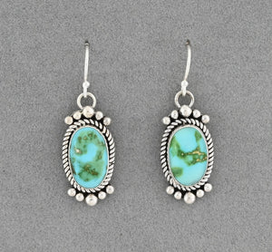 Earrings with Sonoran Gold Turquoise by Artie Yellowhorse