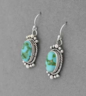 Earrings with Sonoran Gold Turquoise by Artie Yellowhorse