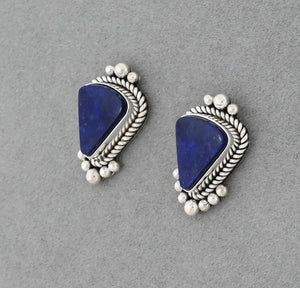 Earrings with Lapis Lazuli by Artie Yellowhorse
