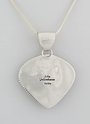 Pendant with Lace Agate by Artie Yellowhorse
