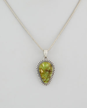 Pendant with Palomino Turquoise by Artie Yellowhorse