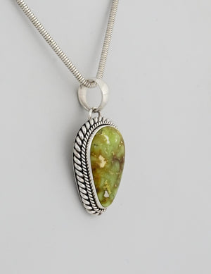 Pendant with Palomino Turquoise by Artie Yellowhorse