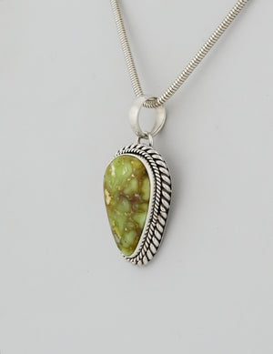 Pendant with Palomino Turquoise by Artie Yellowhorse