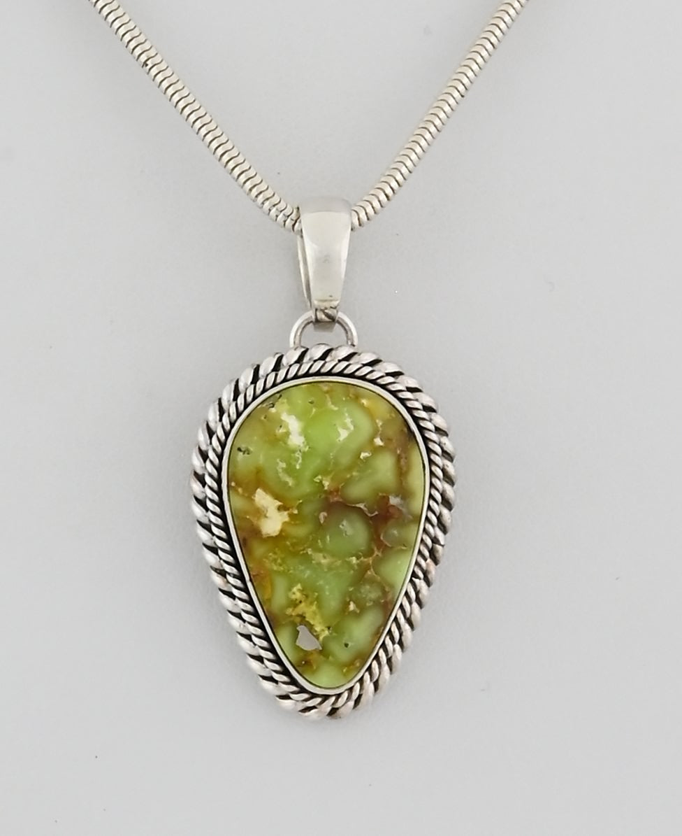 Pendant with Palomino Turquoise by Artie Yellowhorse