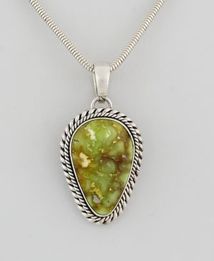 Pendant with Palomino Turquoise by Artie Yellowhorse